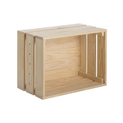 Caisse en pin massif empilable - l51,2 cm