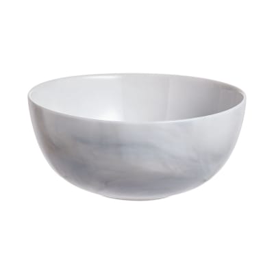 6 coupelles grises effet marbré aléatoire 12 cm