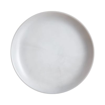 6 assiettes à dessert grises effet marbré aléatoire 19 cm