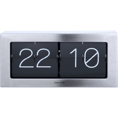 Horloge de table acier acier 37x17,5x9cm