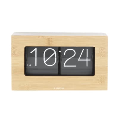 Horloge de table acier brun 20,5x7x11,5cm