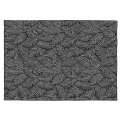 Tapis d'extérieur en polypropylène 160 x 230 cm noir