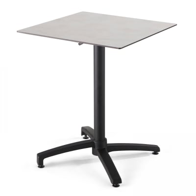 Table de terrasse 70 cm inclinable beton gris clair