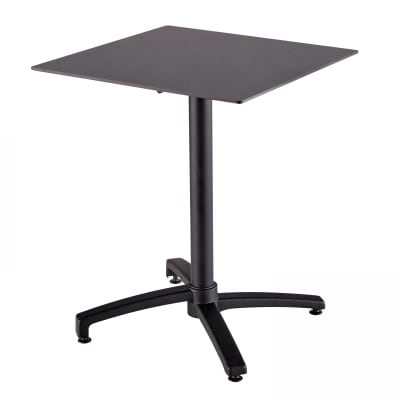 Table de terrasse 60 cm inclinable ardoise gris foncé