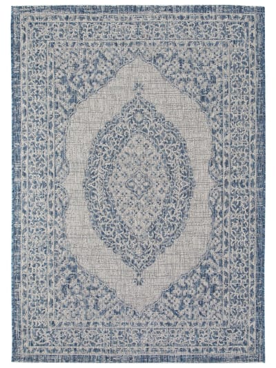 Tapis d'extérieur & intérieur bleu 200x290