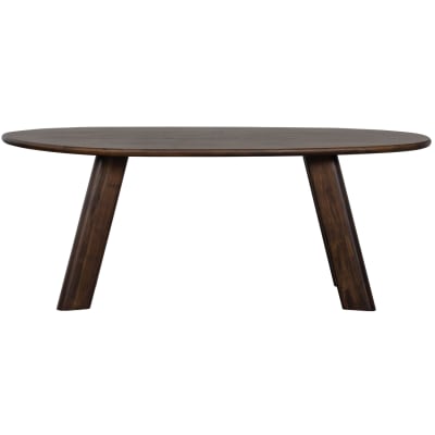 Table à manger ovale en manguier 5 personnes 200x100 cm