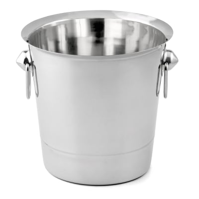 Seau à champagne 20 cm inox argent / métallique en acier inoxydable