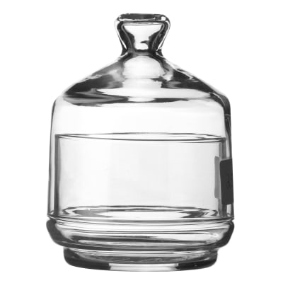 Petite bonbonnière en verre classique ronde