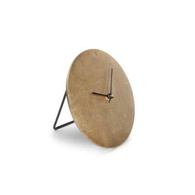 Horloge de table or en métaux 20cm