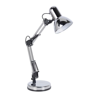 Lampe de bureau en chrome