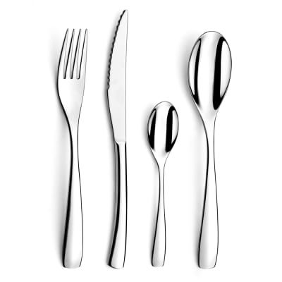 Coffret ménagère 24 pièces inox adagio argent / métallique en acier