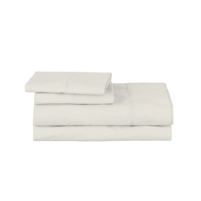 Parure de lit éco beige coton 100% bio 180x190/200 cm