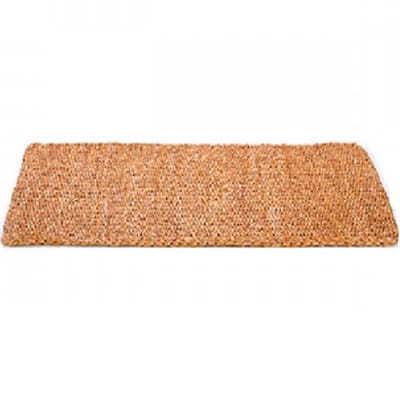 Tapis descente de lit tressé en jacinthe d'eau 90x60cm