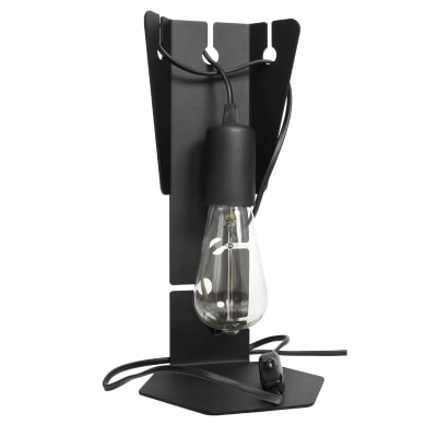 Lampe à poser Acier Noir E27 1 Arby