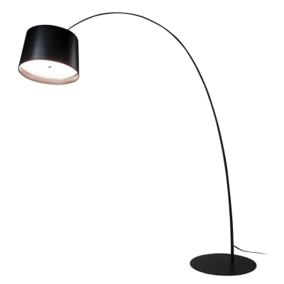 Lampe à pied en acier inoxydable noir