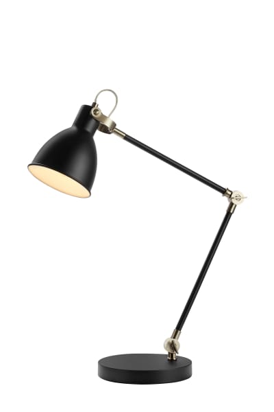 Lampe de bureau 1xE27 noir