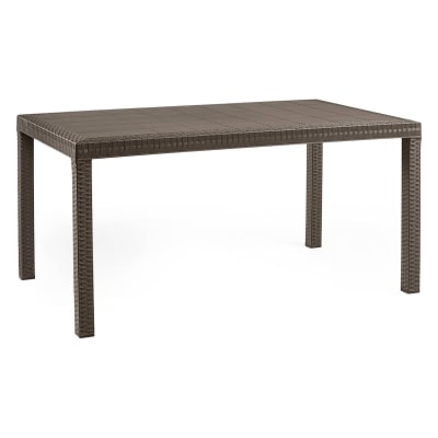 Table d'extérieur marron 150x90 cm