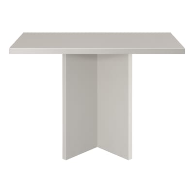Table de salle à manger carrée panneau stratifié 3cm Taupe 100cm