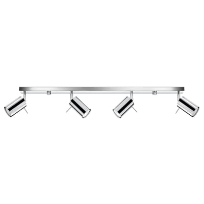 Plafonnier Acier Chrome GU10 4 Ring Line