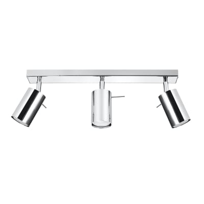 Plafonnier Acier Chrome GU10 3 Ring