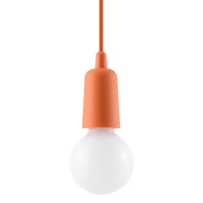 Suspension PVC Orange E27 1 Diego