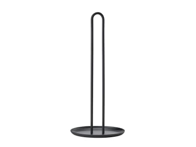Porte-rouleau en acier laqué noir