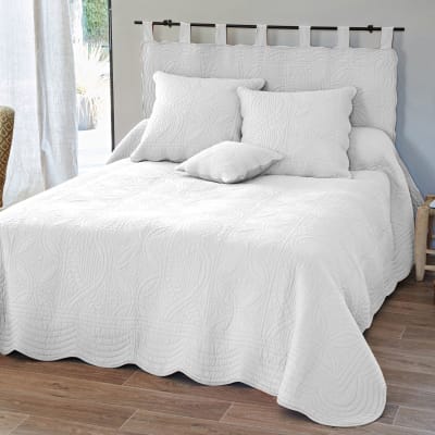 Housse d'oreiller en coton blanc 65x65cm