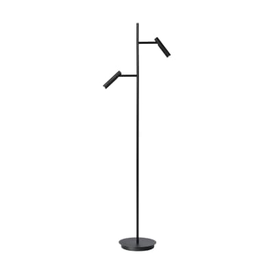 Lampadaire pour le salon à la hauteur noire de 152 cm en métal