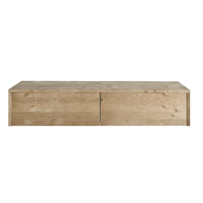Console murale d’entrée en bois naturel