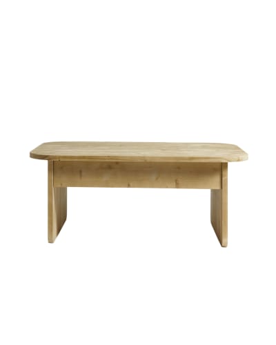 Table basse relevable en sapin naturel