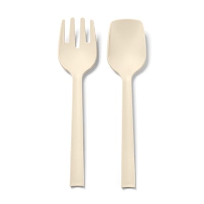 Couverts de service en polypropylène beige mat