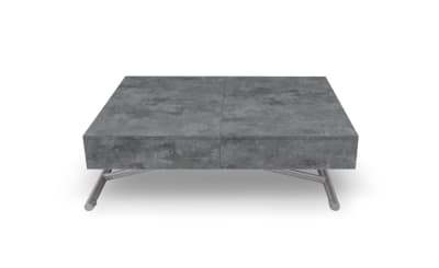 Table basse relevable effet béton