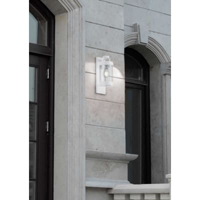 Luminaires de jardin en métal blanc