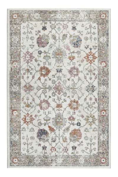 Tapis intérieur/extérieur ras motif vintage multicolore 200x290