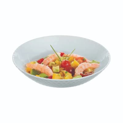 6 assiettes creuses grises 20 cm