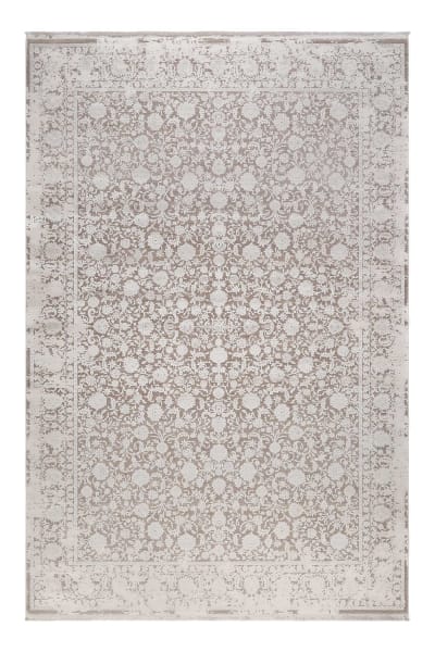Tapis classique toucher soyeux vintage beige à relief 120x170