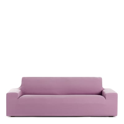 Housse de canapé 3 places extensible rose 180  210 cm