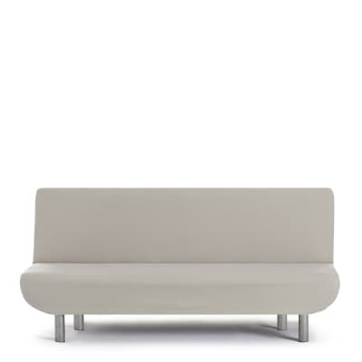 Housse de canapé 3 places clic clac extensible lin 180  200 cm