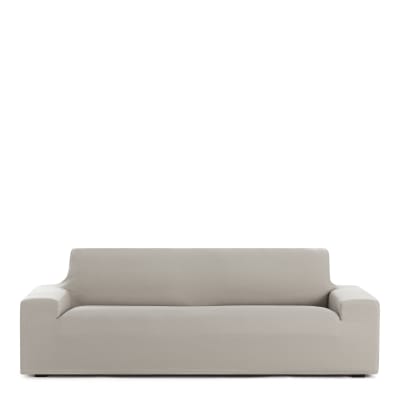Housse de canapé 4 places extensible lin 210  240 cm