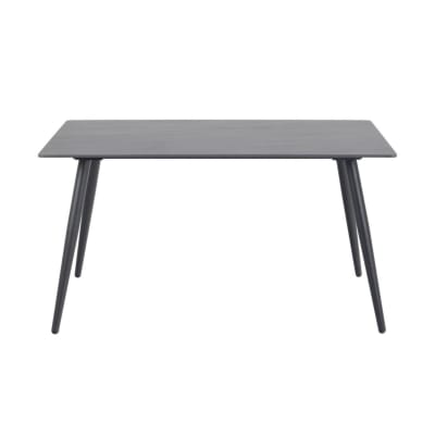 Table rectangulaire en céramique l140 6 personnes noir