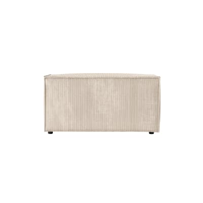 Pouf en velours côtelé - beige