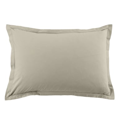 Taie d'oreiller coton latte 50x70 cm
