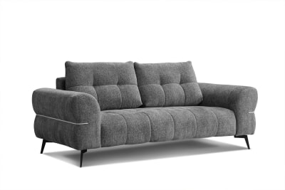 Canapé 3 places xxl tissu  gris foncé