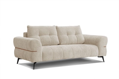 Canapé 3 places xxl tissu beige
