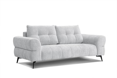 Canapé 3 places xxl tissu gris clair