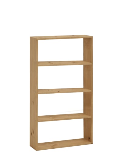 Étagère en bois de pin avec 3 étagères marron 80,2x144,1cm