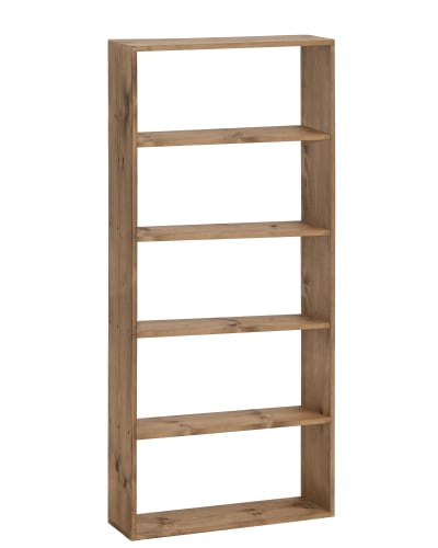 Étagère en bois de pin avec 4 étagères vieilli 80,2x179,6cm