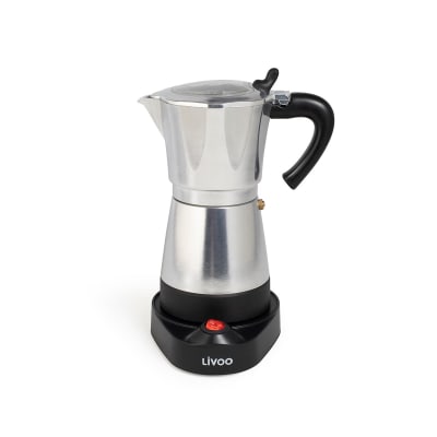 Cafetière italienne électrique argent