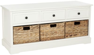 Meubles de rangement en bois de pin, blanc