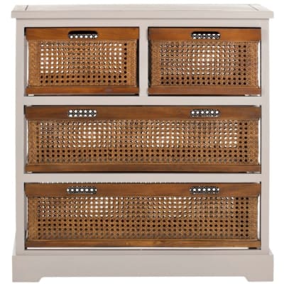 Meubles de rangement en pin/mdf, gris